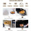 200 st pergamentpappersfodral, non-stick, engångsfodral, korg, operforerad, rund pergamentpapper (vit) 4