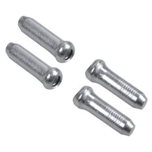 200X Bicycle Bike Shifter Brake Cable Tips Caps End Crimp Silver