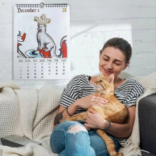 Calendario 2025 "Gatti Medievali Strani" - Un'opera d'arte che celebra i felini in un Medioevo fantastico