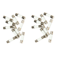 20 st. 250V 0,5A 500MA snabba keramiska säkringar, rör 5mm x 20mm