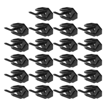 Lot de 22 crochets adhésifs noirs pour porte-chapeaux mural