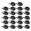 22PCS Adhesive Hat Hooks for Wall Hat Rack Black 1