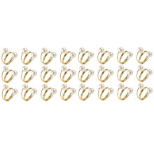 24 anillos de servilleta de doble perla, porta servilletas, hebilla para recepciones de bodas, festivales