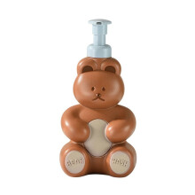 Distributeur de savon mousse ours mignon 250 ml, flacon distributeur de savon liquide pour les mains