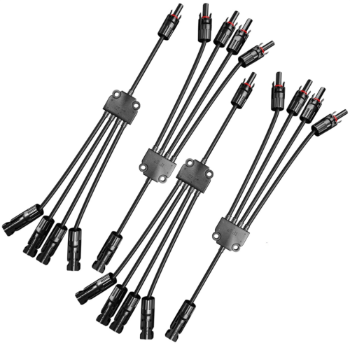 Conector solar tipo Y de 2 pares FMMMM+MFFFF para cable solar
