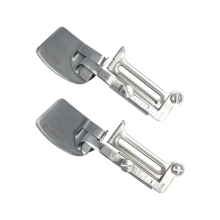 2 Stück verstellbarer Nährollsaumfuß, breiter Rolldruckfuß