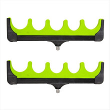 2 soportes de pesca de 5 agujeros para cañas de mar, EVA, universales, para cañas grandes, Chajia