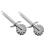 2Pcs Five-wheel Meat Loosener Beef Rolling Tool Meat Tenderizer 1