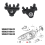 2Pcs Front Headlight Bracket 95863119400 for 92A 3