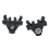 2Pcs Front Headlight Bracket 95863119400 for 92A 4