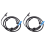 2pcs New Rear Left Right Wheel Speed ABS Sensor for 1
