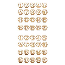 2x 1-20 nummer träskyltar bröllop hexagon bordsnummer träbordsnummer rustikt bröllop förlovningsbord