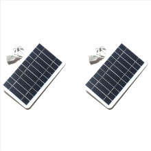 2X 5V suuritehoinen USB-aurinkopaneeli ulkokäyttöön vedenpitävä vaellusretkeilyyn kannettava akkulaturi