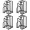 Support pour planches à découper (lot de 2) - Organisateur de planches à découper, support pour 1