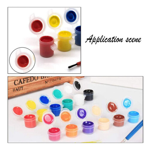 100 λωρίδες 120 δοχεία 5Ml 6 φλιτζάνια Μίνι άδειο δοχείο μπογιάς Λω 2