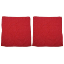2X Fancy Plain Bandana 100% Bomull Huvud Hals Handledssjal Halsduk 12 Färger Färg: Röd