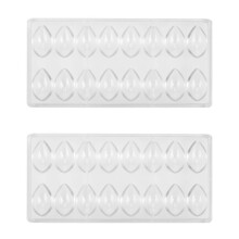 Moule à chocolat 3D en polycarbonate PC en forme de lotus (lot de 2) - Outils de cuisine et de pâtisserie