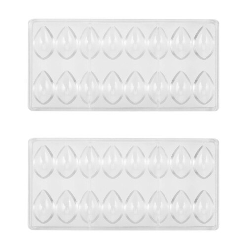 2X Lotus Shape PC Πολυανθρακικό Καλούπι Σοκολάτας 3D Καλούπι Σοκολά