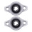 2 cuscinetti a sfera KFL000 con flangia interna da 10 mm e supporto a rulli. 1