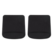 2x Tappetino rettangolare in tessuto per supporto del polso + tappetino per mouse in EVA per computer,