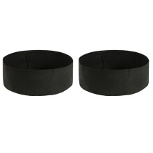 2 sacs de jardin surélevés en tissu pour herbes aromatiques, fleurs et légumes, diamètre 61 cm x