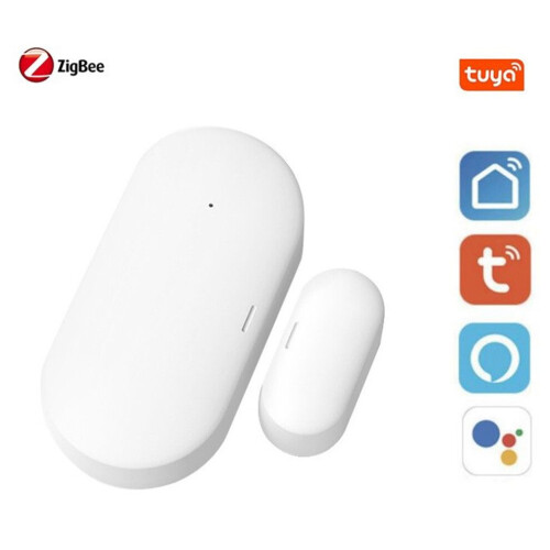 2X Tuya Zigbee Door and Window Sensor Smart Home Automation Security APP Alarm Remote Real-Time Push 2