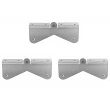 Paquete de 3 bajantes con bisagra abatible para canaletas de lluvia y extensión de bajante.