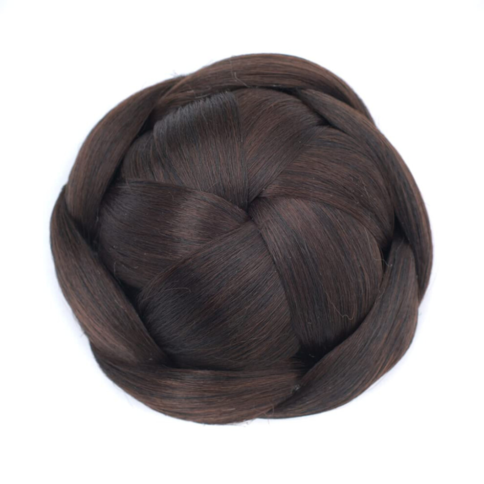 Blonde Synthetic Hair Bun Extension with Instant Volume Boost and Natural HeatResistant Texture