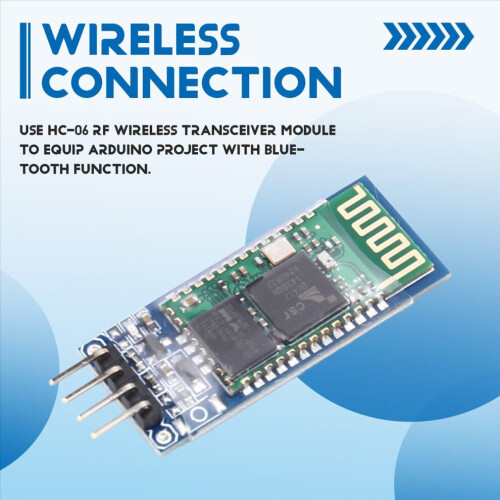 -06 Modulo ricetrasmettitore Bluetooth Slave Scheda di espansione Bluetooth Modulo slave wireless per 2