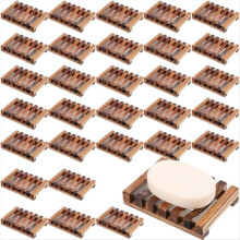 30 stuks houten douchezeepbakjes, zeephouders in bulk