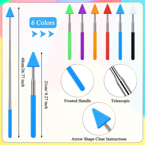 12 Pcs Telescopic Teacher Pointer Stick Classroom Pointer 2
