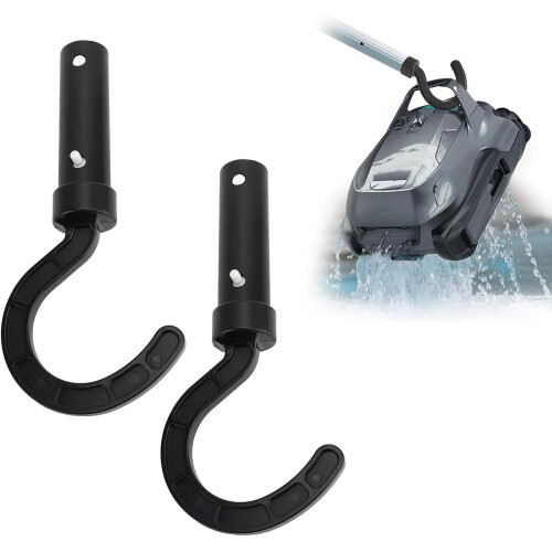 Pool Cleaner Hook 2pcs ABS Telescopic Pole Attachment for Robotic and Vacuum Pool Cleaner 1