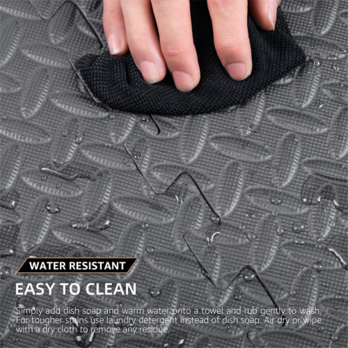 12 Pack Floor Exercise Mat for Home Gym or Floor Padding gray 2