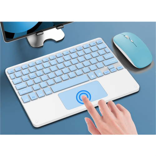 10Inches Touchpad Bluetooth Keyboard and Wireless Mouse Combo Kit 1