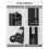 Distributeur de shampoing mural 1200 ml pour douche, 3 compartiments, sans perçage, pour savon et douche, 2