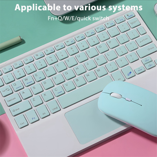 10inches Touchpad Bluetooth Keyboard Compatible with , Yellow 1