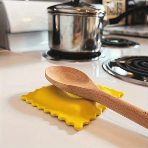 10 repose-cuillères en silicone en forme de biscuit - Résistant à la chaleur 2