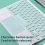 10inches Touchpad Bluetooth Keyboard Compatible with , Pink 4