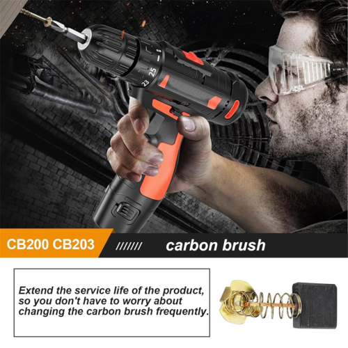 10pcs Carbon Brush Angle Grinder Replacement Set for 1