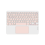 10inches Touchpad Bluetooth Keyboard Compatible with , Pink 2