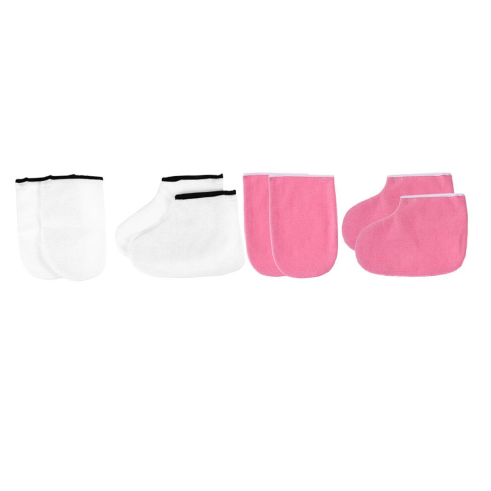 2 Pack Paraffin Wax Gloves and Foot Covers for Hand Spa Manicure Treatment for Women