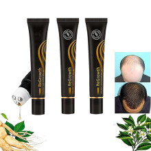 Triple Roller Hair Growth Serum Set with Scalp Massager for Fast Regrowth and Dyed Hair Care (3pcs)