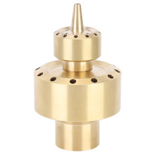 Fountain Nozzle Brass 2Layer DN25 for Garden Pool Spa Decorative Water Display Leak