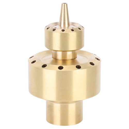 Fountain Nozzle Brass 2Layer DN25 for Garden Pool Spa Decorative Water Display Leak