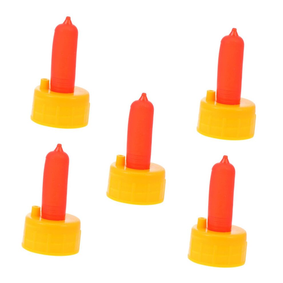 5pcs Durable Silicone Livestock Feeding Nipples for Goats Lambs Calves Sheep Bottle Replacement