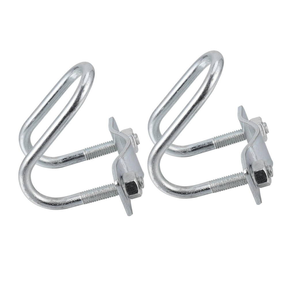 Galvanized Iron U Bolt Clamp 2Pcs Durable U Pipe Clip 6.5Cm For Livestock And Farm Use 9164114027818