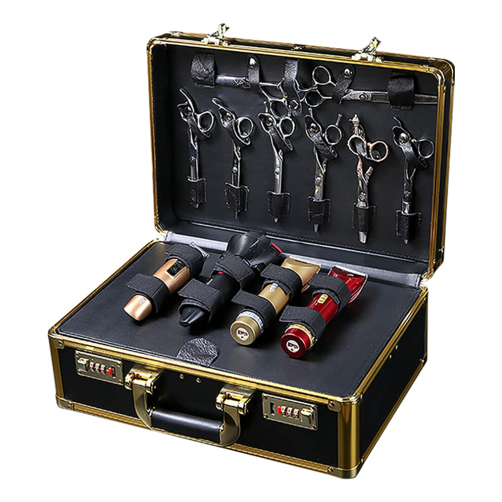 Barber Tool Case With Double Lock, Large Capacity Hairdressing Storage Box For Salon And Travel 9044945997781