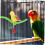 Training Perch Stand with Simulated Bird Toy for Parakeets Macaws Interactive Exercise 3