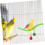 Training Perch Stand with Simulated Bird Toy for Parakeets Macaws Interactive Exercise 2