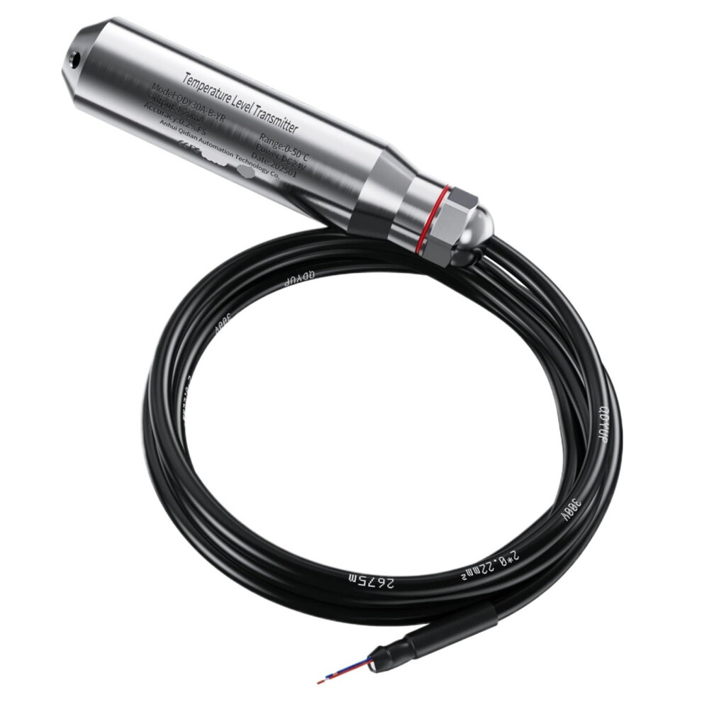 Liquid Level Sensor 420Ma 4M Range 304 Stainless Steel Waterproof Submersible Transmitter Dc24v 9044945264357